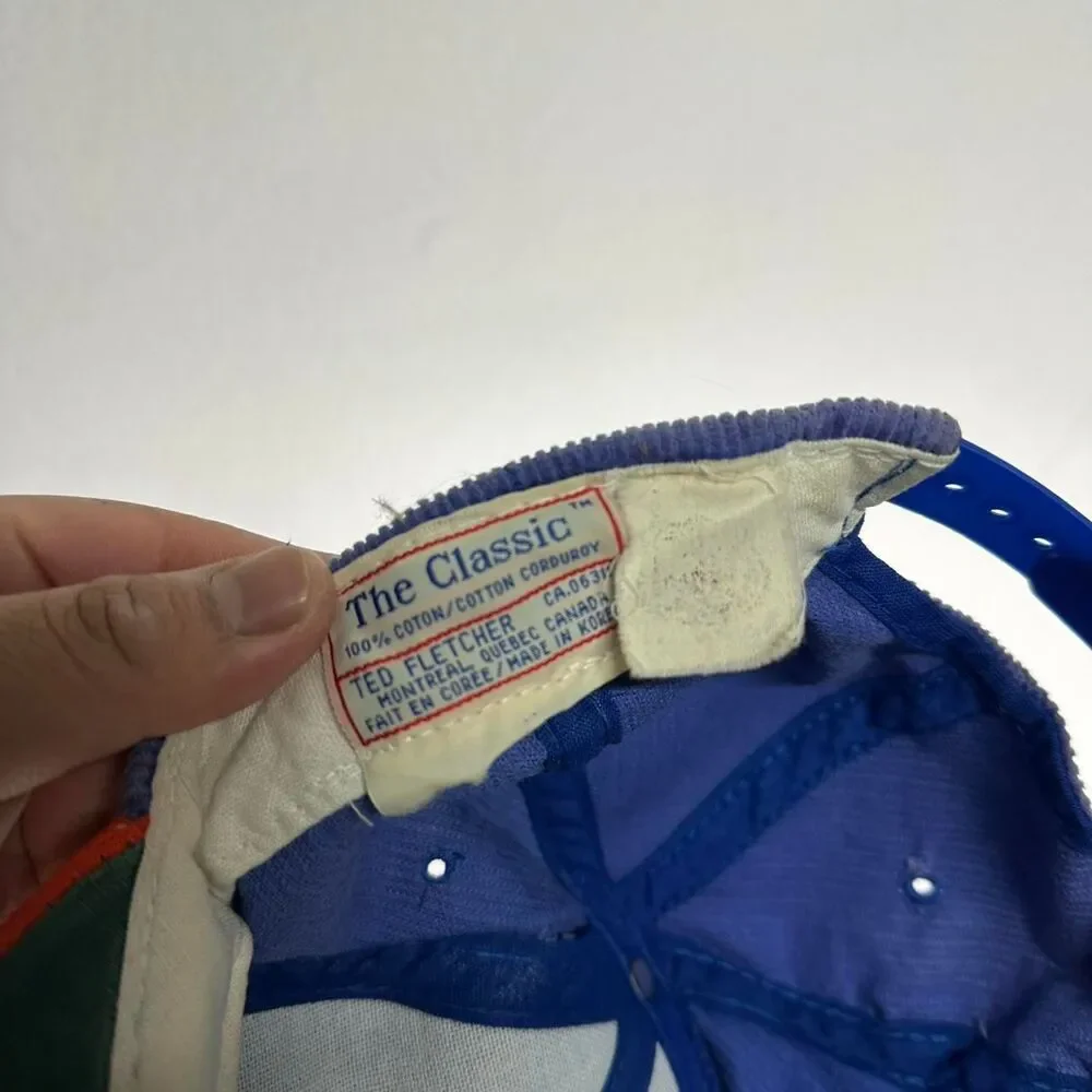 Vintage Corduroy Edmonton Oilers snapback